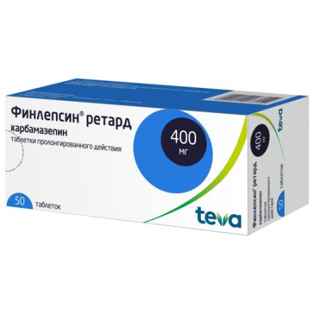 Финлепсин ретард таблетки пролонгированного действия 400мг №50