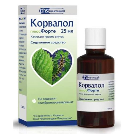 Корвалол плюсфорте капли для приема внутрь 25мл