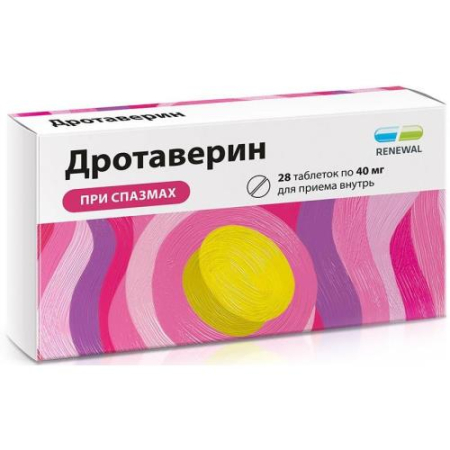 Дротаверин реневал таблетки 40мг №28 