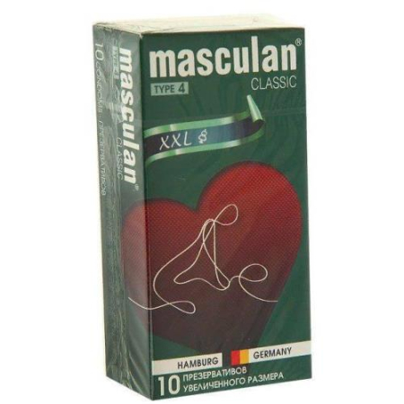 Маскулан 4 классик презервативы №10 ххl увелич. размер