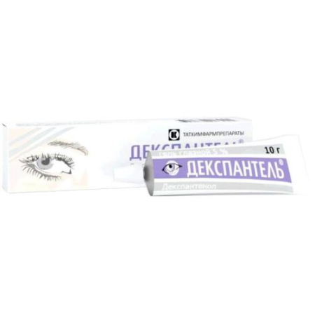 Декспантель гель глазной 5% 10г