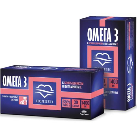 Омега-3 вит.е + боярышник №30 капс.