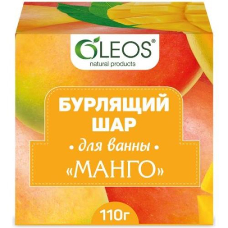 Олеос шар бурлящий для ванн 110г манго