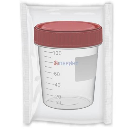 Перинт контейнер для анализов 100мл стерильный