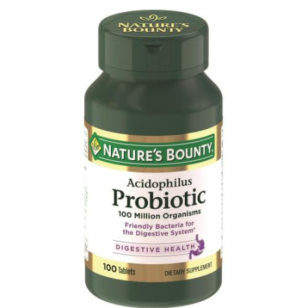 Нэйчес баунти таблетки 200мг №100 ацидофилус пробиотик бад