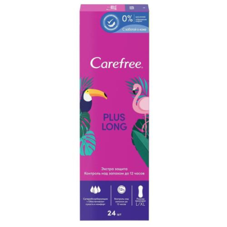 Кэфри плюс лонг прокладки ежедневные №24