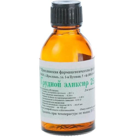 Грудной эликсир раствор для приема внутрь 25мл/яфф