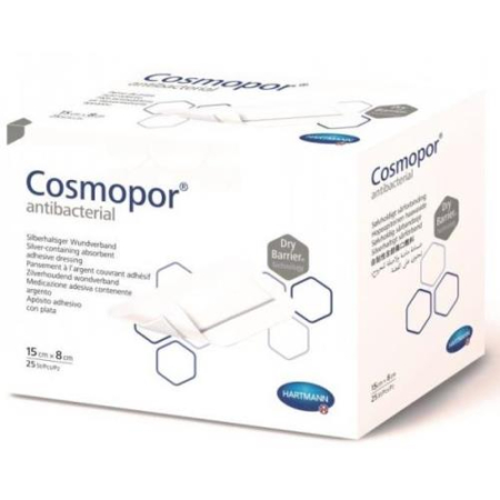 Космопор антибактериал повязка №25 самокл. 15смх8см серебро