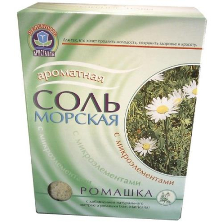Ароматная морская соль для ванн 500г ромашка