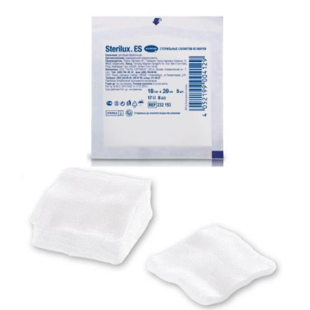 Стерилюкс eс салфетки стерильные №5 10х20см