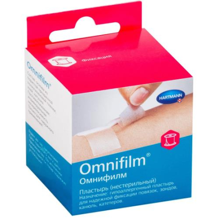 Омнифилм пластырь 1,25смх5м прозр. плен. /арт.900464/
