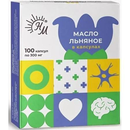 Солнат масло семян льна №100 капс. /натуральные масла/