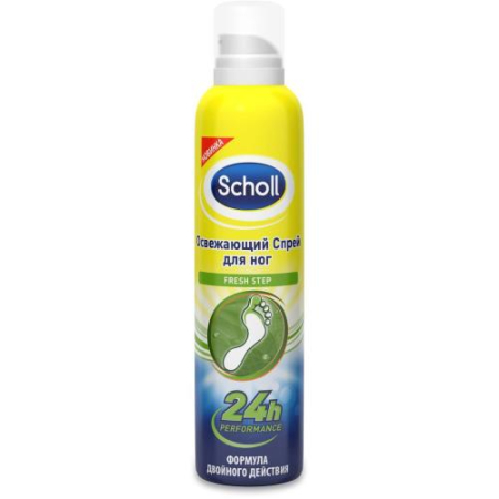 Шолл фреш степ спрей для ног 150мл освеж.