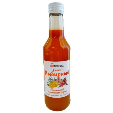 Биоинвентика имбирный сироп 250мл облепиха + лимон фреш