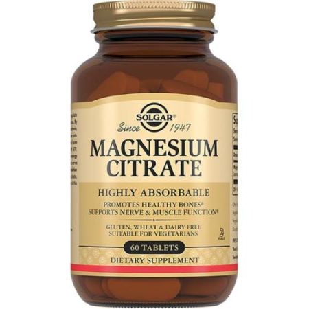 Солгар цитрат магния таблетки №60 бад