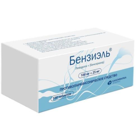 Бензиэль таблетки 100мг + 25мг №100