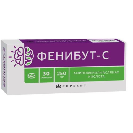 Фенибут-с таблетки 250мг №30