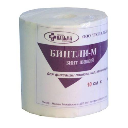 Бинтли-м бинт липкий проницаемый 10смх25см