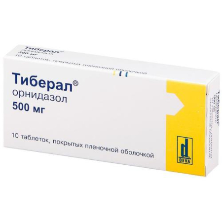 Тиберал таблетки покрытые пленочной оболочкой 500мг №10