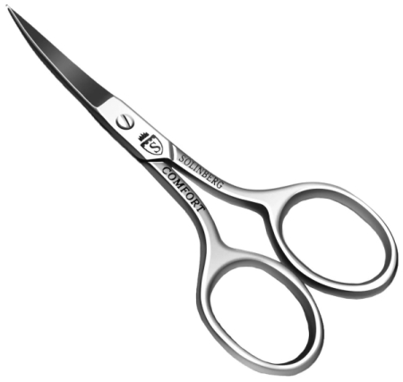 Маникюр ножницы узкие прямые 9см серебро