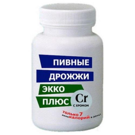 Пивные дрожжи экко плюс таблетки №100 хром