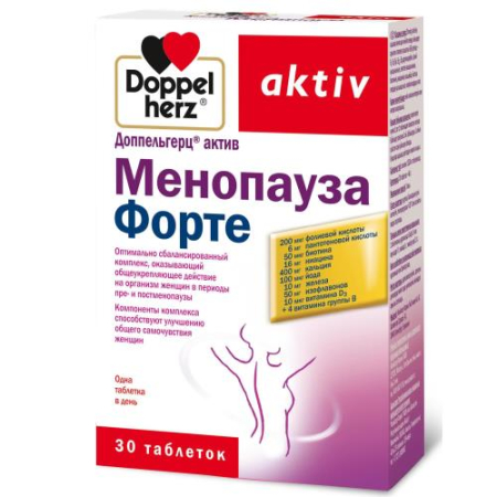 Доппельгерц актив менопауза форте таблетки №30 бад