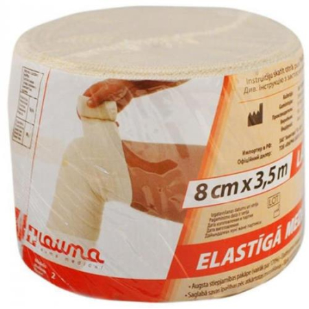 Лаума бинт медицинский эластичный вр 8смx3,5м
