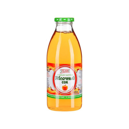 Стэлмас сок 1л яблочный осветленный
