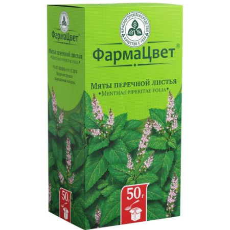 Мяты перечной листья измельченные 50г