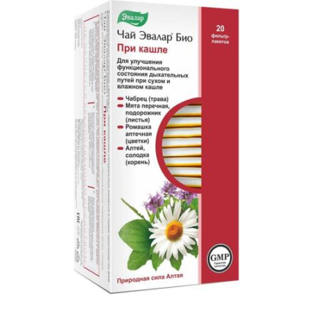 Эвалар био чай №20 при кашле бад