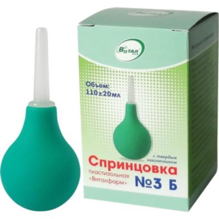 Виталфарм спринцовка 110мл пвх №3б тверд након