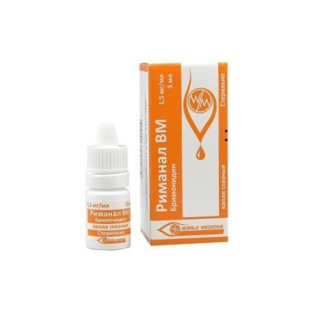 Риманал вм капли глазные 1.5мг/мл 5мл