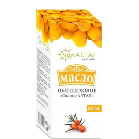 Масло облепиховое солнце алтая 100мл.