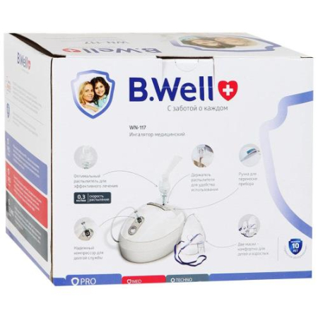 Би велл ингалятор компрессорный компакт. wn-117