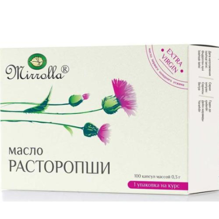 Мирролла расторопши масло капсулы 300мг №100
