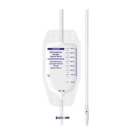 Апексмед мочеприемник 750мл 50см носимый люкс  [apexmed]
