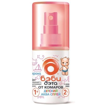 Дэта беби аква спрей 2в1 75мл.