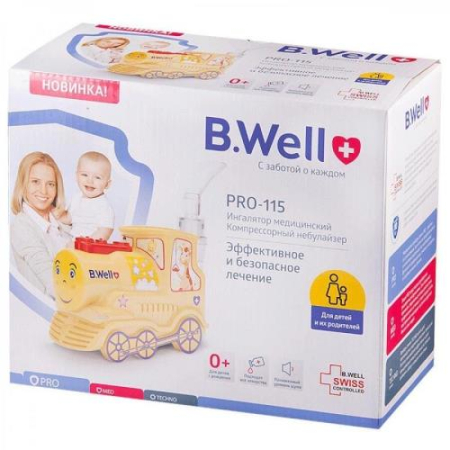 Би велл ингалятор компрессорный детский паровозик pro-115