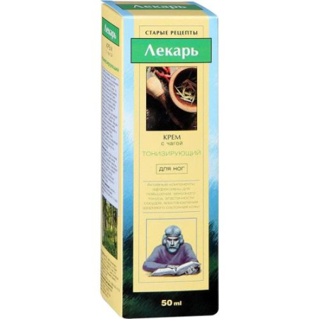 Лекарь крем для ног 50мл чага тонизир