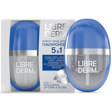 Либридерм гиалуроник блеск-бальзам для губ 7мл 5в1
