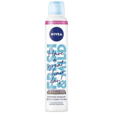 Нивея шампунь сухой 200мл д/темн. волос