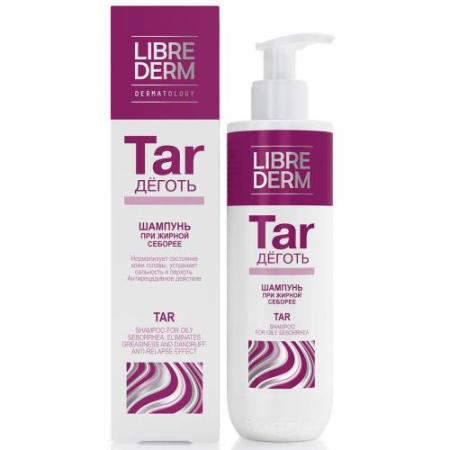 Либридерм шампунь для волос 250мл деготь очищающ.