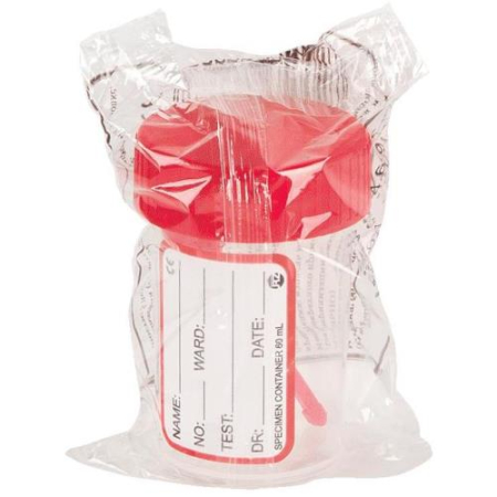 Пласти лаб контейнер для анализов 120мл стер.