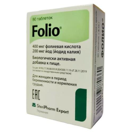 Фолио таблетки 95мг №90 бад