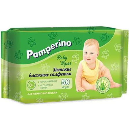 Памперино салфетки влажные для детей №50