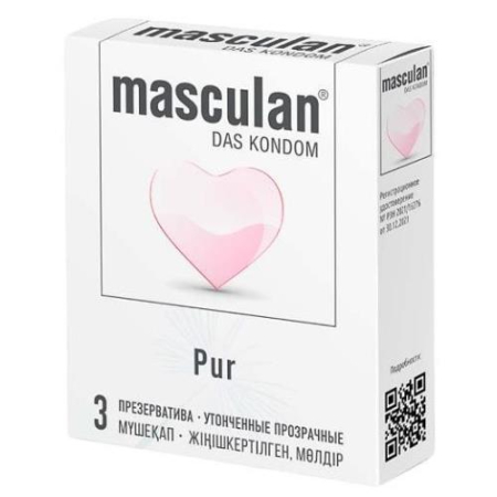 Маскулан презервативы №3 pur утонченные прозрачные  [masculan]