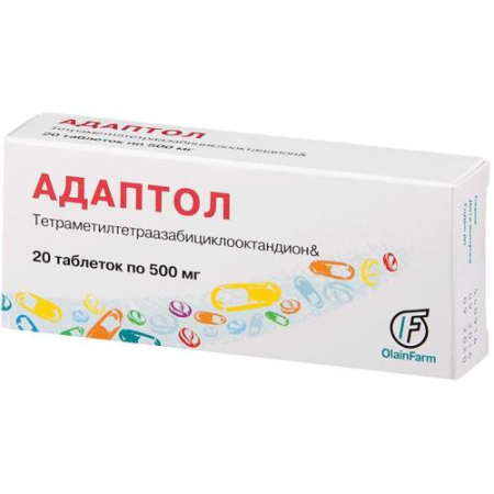 Адаптол таблетки 500мг №20