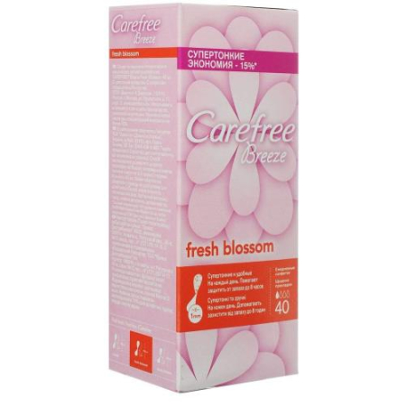 Кэфри прокладки ежедневные №40 бриз фреш блоссом