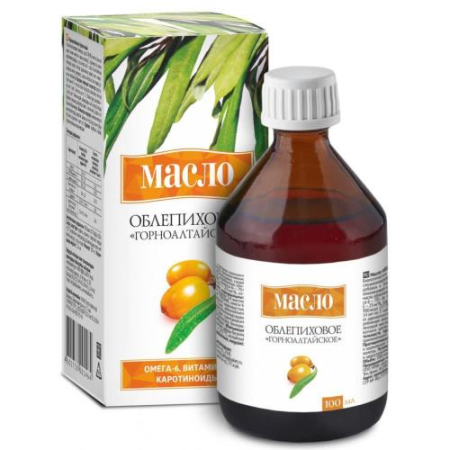Масло облепиховое горноалтайское 100мл. бад