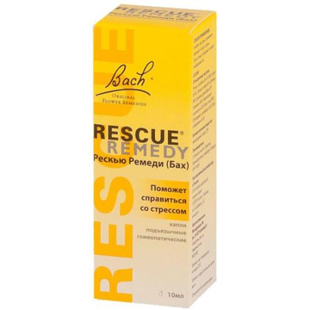 Рескью ремеди (бах) капли подъязычные гомеопатические 10мл